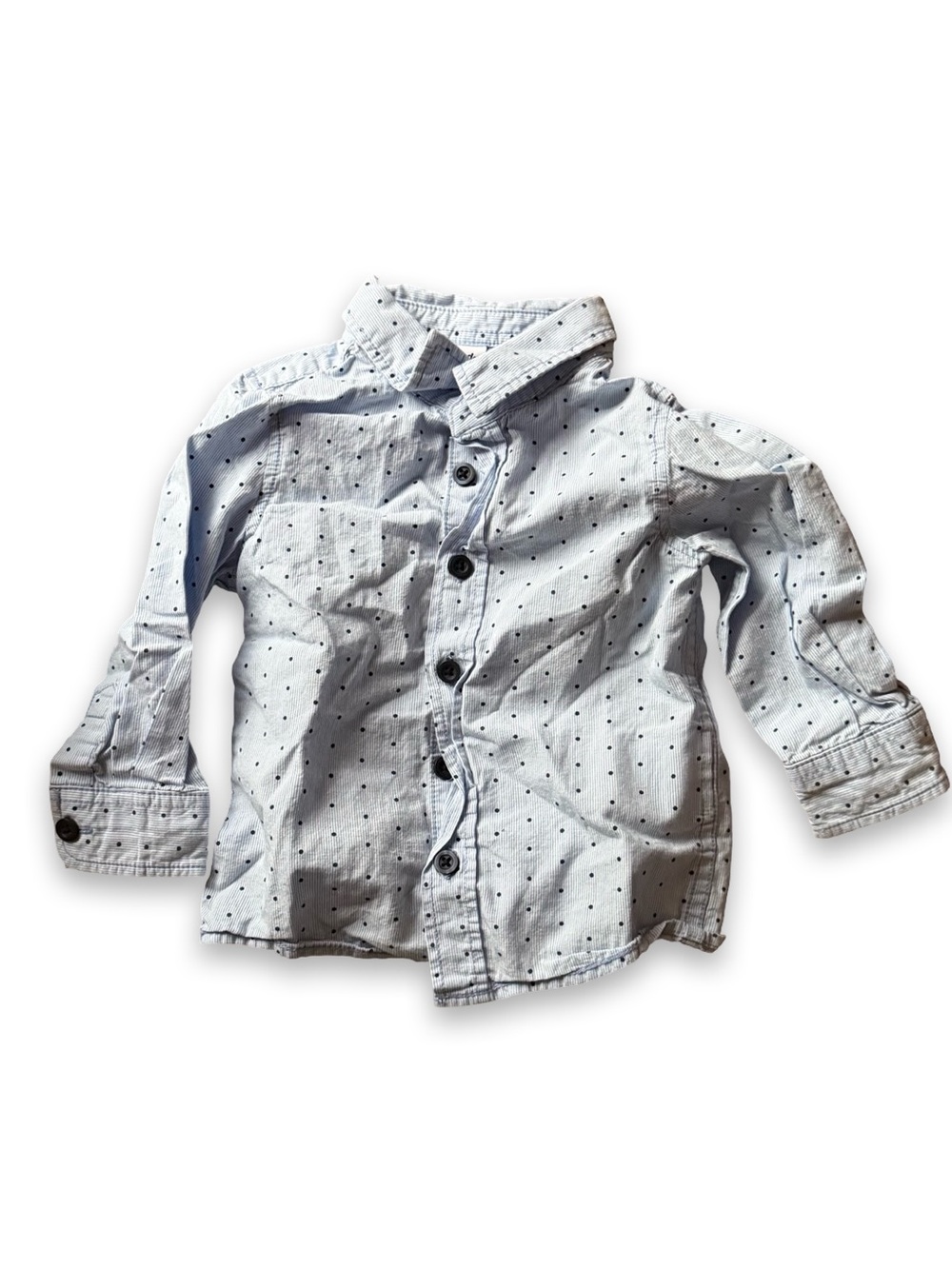 Polka Dot Button-Up Shirt Size: 9-12M